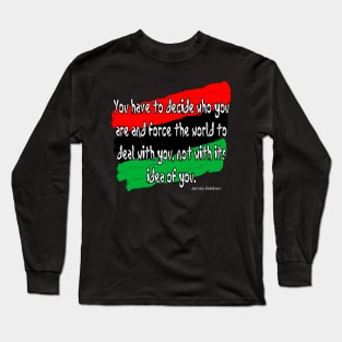 Black History Quote Who Are You Long Sleeve T-Shirt